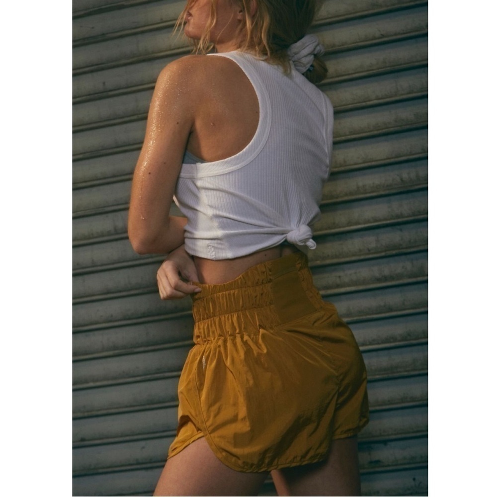 FP Movement The Way Home Shorts Honey Mallow Yellow